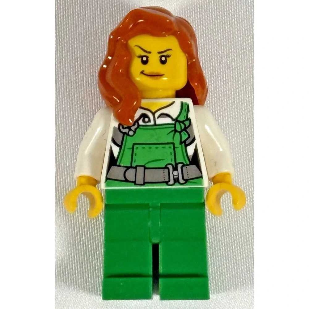 LEGO Minifigure CTY0745 Kids Small Green Bandit Female City Police Figure
